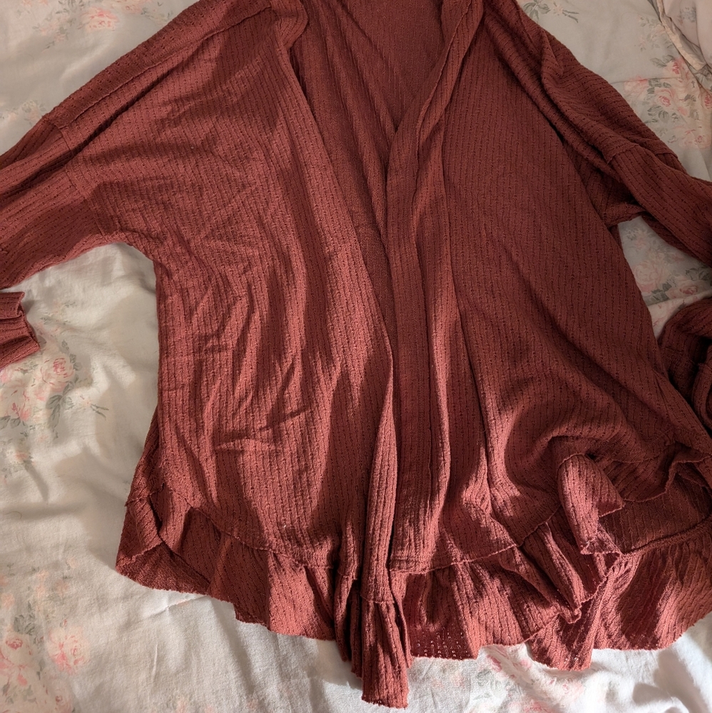Maurices Rust Cardigan Sweater